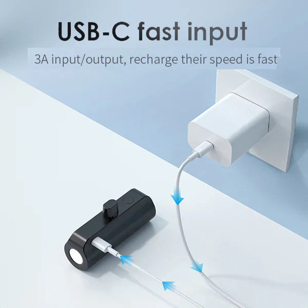 Engage 5000Mah Tc Ultra Compact Power Bank With Flashlight 18W