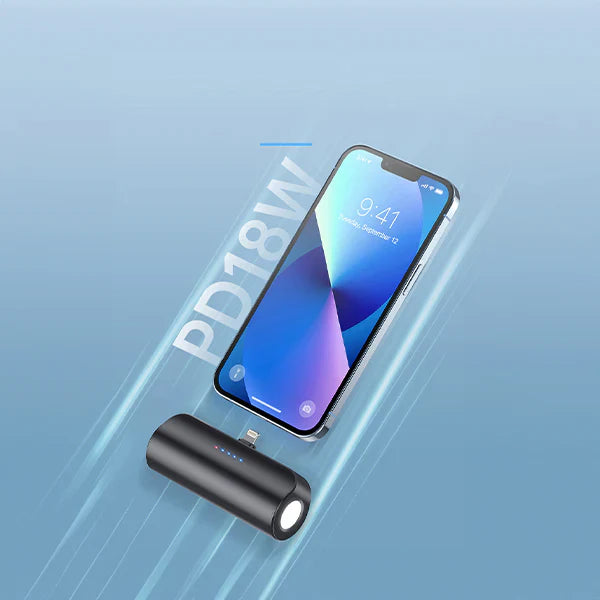 Engage 5000Mah Tc Ultra Compact Power Bank With Flashlight 18W