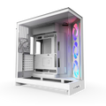 Nzxt H9 Flow Rgb (2025) Dual-Chamber Mid Tower Case With Rgb Fans All White