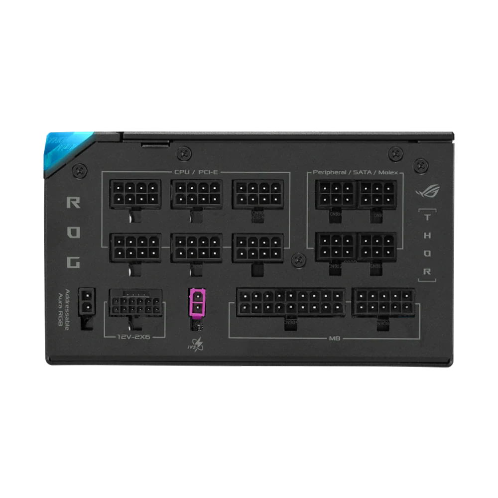 Asus Rog Thor 1200W Platinum Iii 80 Plus Platinum Atx 3.1 Pcie Gen 5 Power Supply - Black