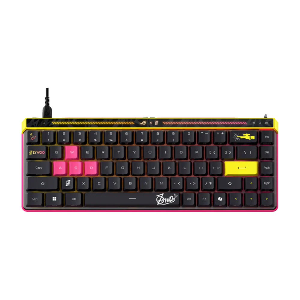 Asus Rog Falchion Ace Hfx Zywoo Edition Wired Gaming Keyboard - Black