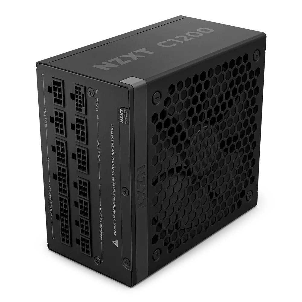 Nzxt 1200W Atx 3.1 80 Plus Gold Fully Modular Low Noise Power Supply - Black
