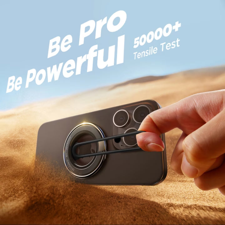 Joyroom Magnetic Phone Ring Holder – 360° Stand, Black