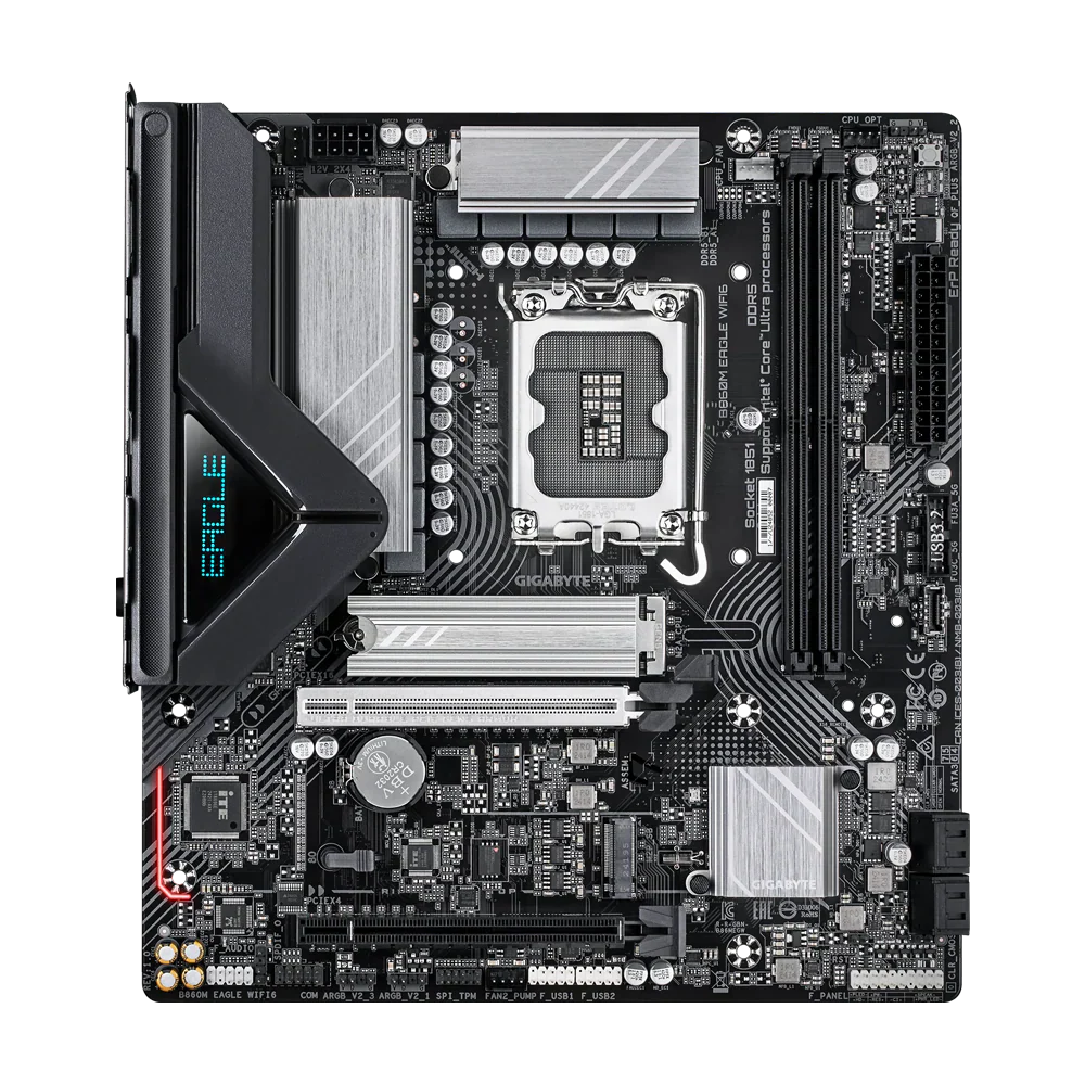Gigabyte B860M Eagle Wifl6 V2 Ddr5 Gaming Motherboard - Black