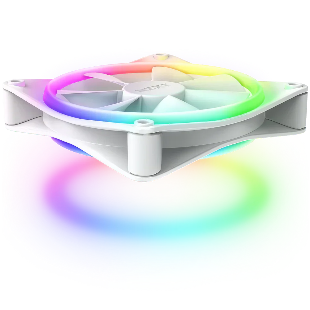 Nzxt F120 Duo 120Mm Dual Rgb Fan Triple Pack - White