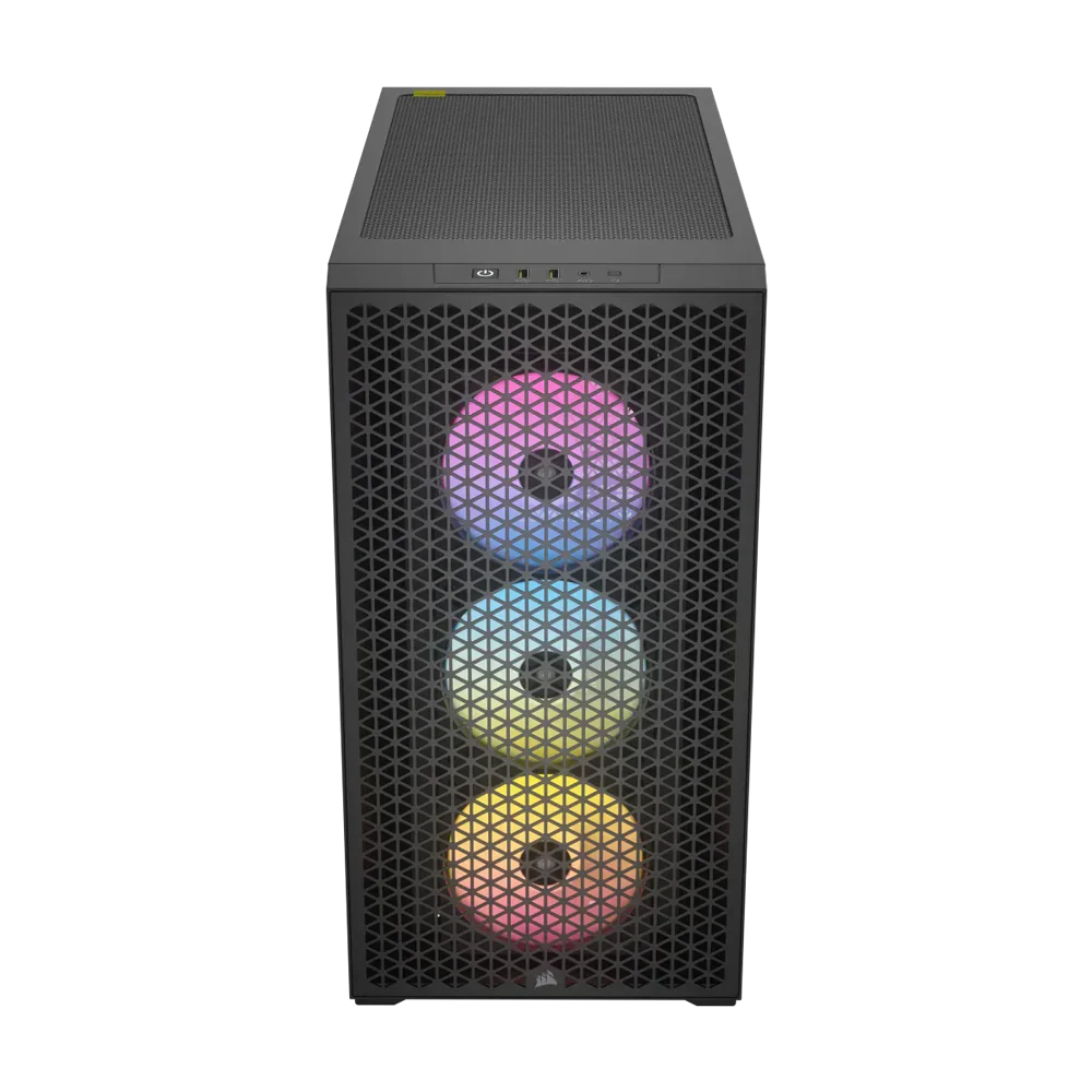 Corsair 3000D Rgb Tempered Glass Mid Tower Black
