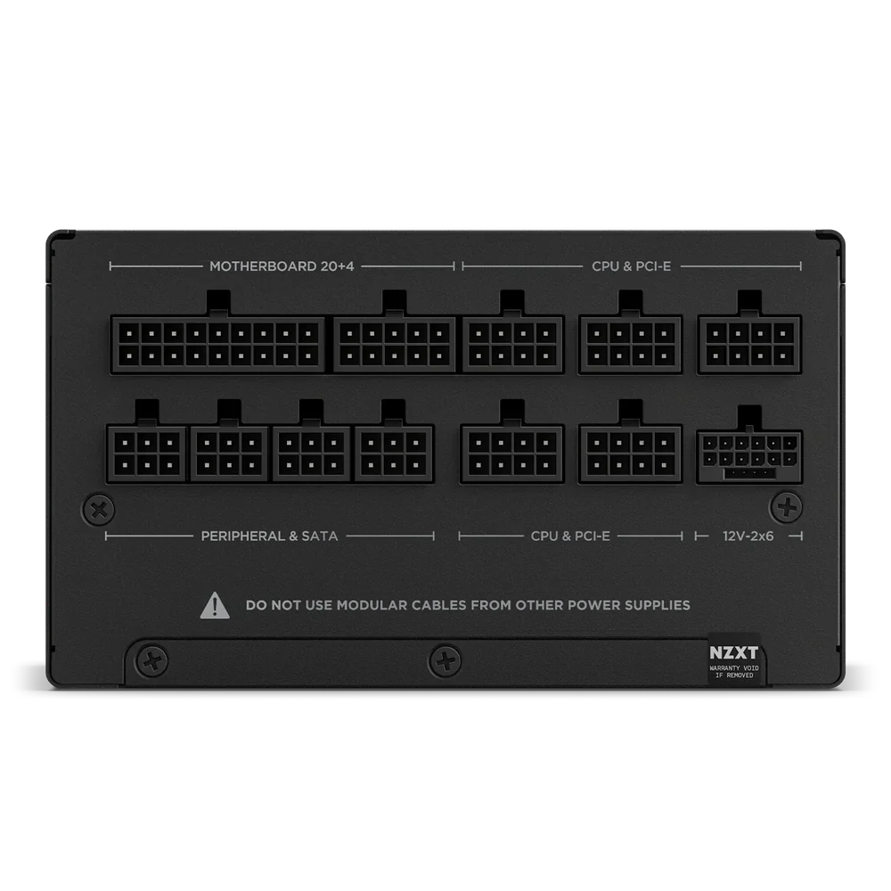 Nzxt 1200W Atx 3.1 80 Plus Gold Fully Modular Low Noise Power Supply - Black