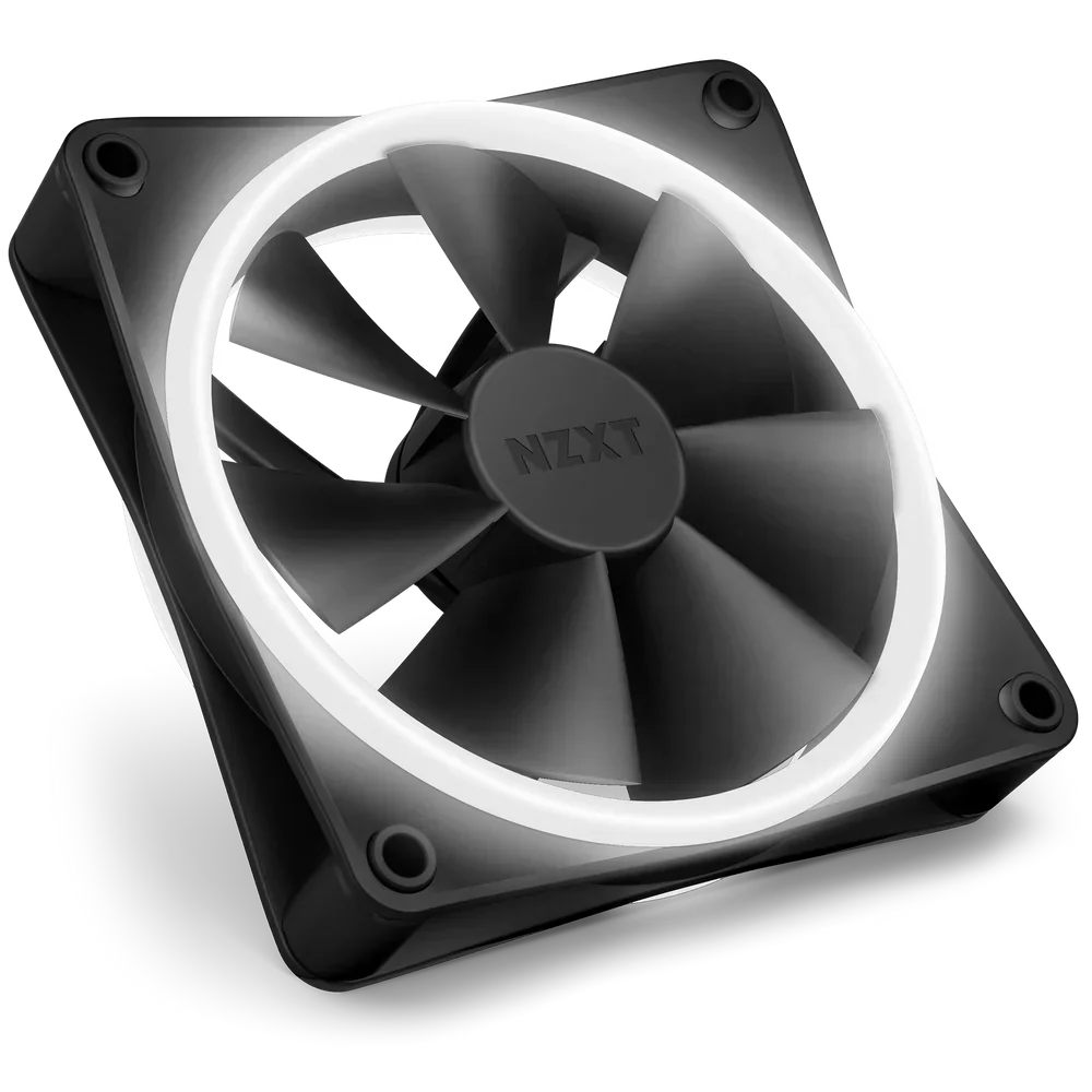 Nzxt F120Rgb Duo - 120Mm Dual-Sided Rgb Fan Triple Pack Black
