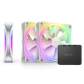 Nzxt F120 Duo 120Mm Dual Rgb Fan Triple Pack - White