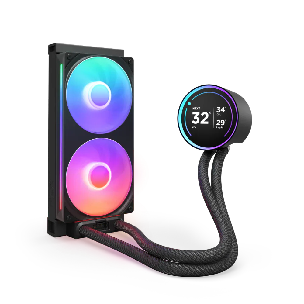Nzxt Kraken Elite 240 Rgb 240Mm Aio With 2.72 Ips Lcd Liquid Cooler - Black