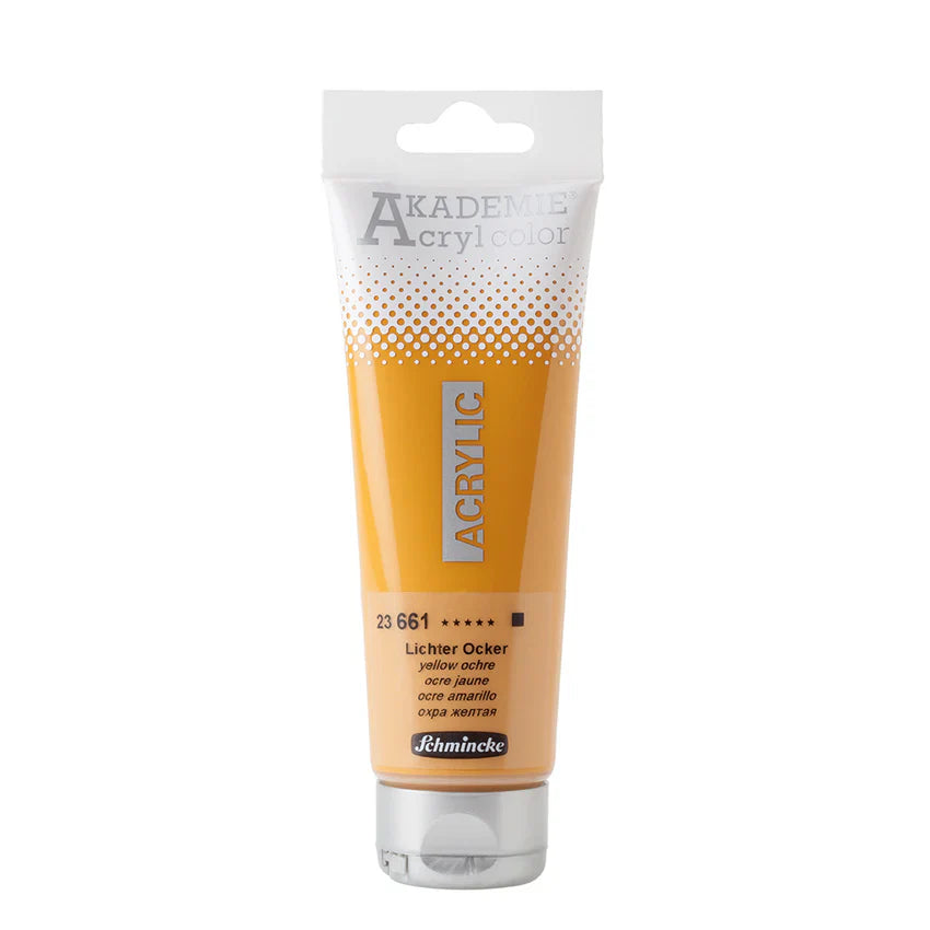 Schmincke Akademie Acrylic Color -120ml - Lichter Ocker-(23661)