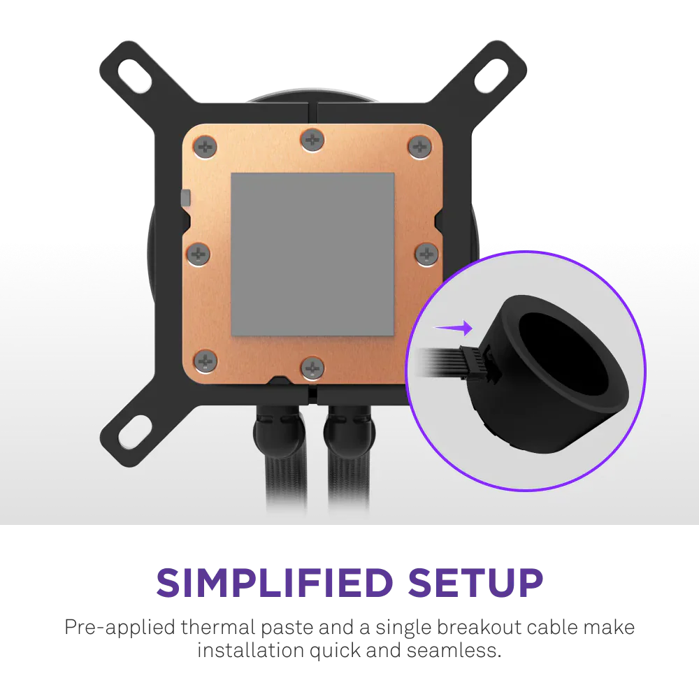 Nzxt Kraken Plus 360Mm V2 Display And Radiator Fans Aio Liquid Cooler Black