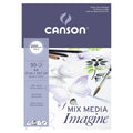 Canson Mix Media Imagine, 200Gm Paper, Natural White, A4 Pad - 50 Sheets