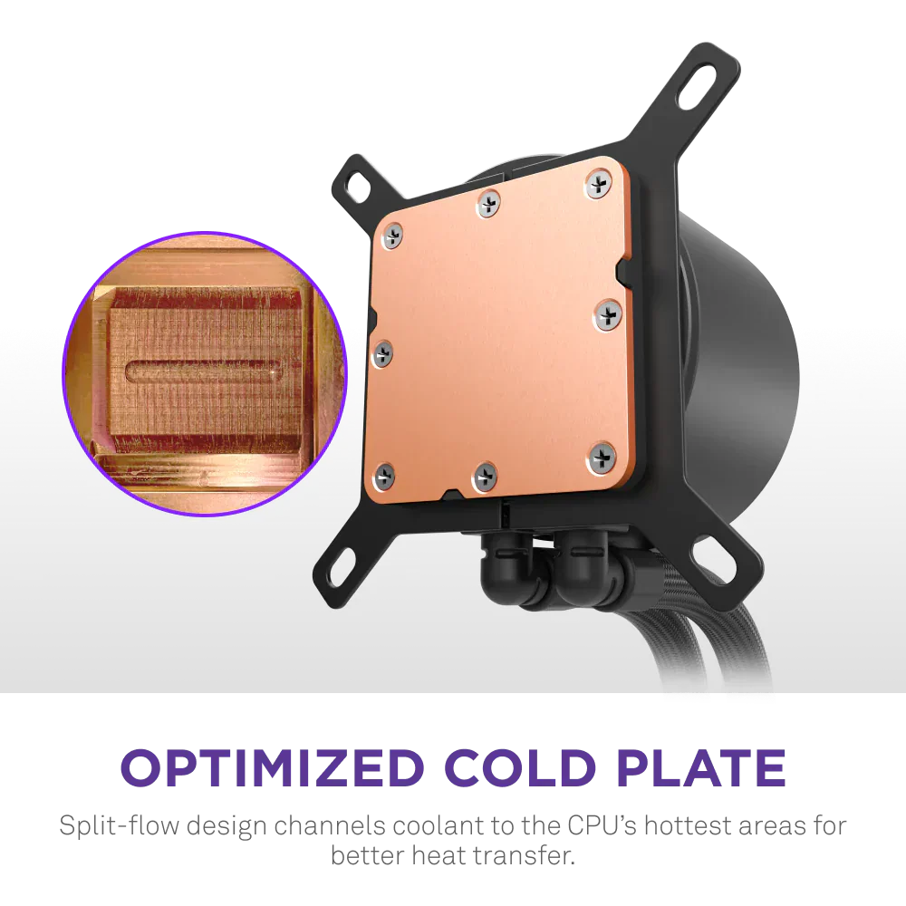 Nzxt Kraken Plus 360Mm V2 Display And Radiator Fans Aio Liquid Cooler Black