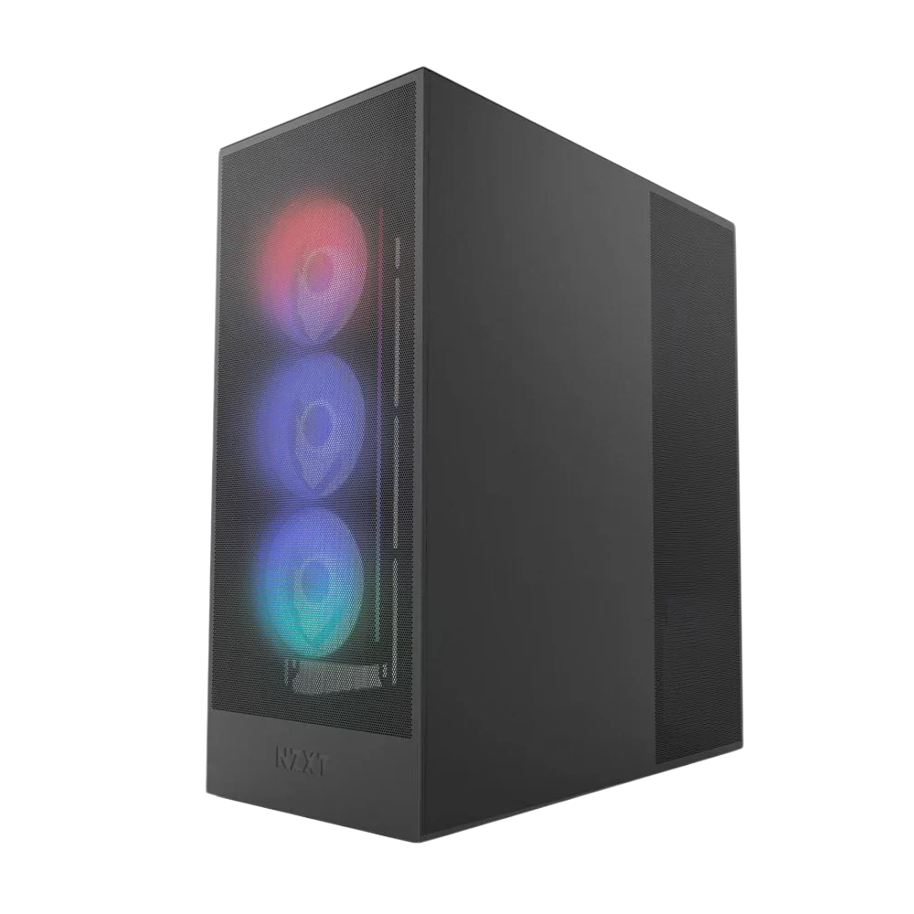 Nzxt H7 Flow (2024) Rgb Mid Tower Atx Case Black