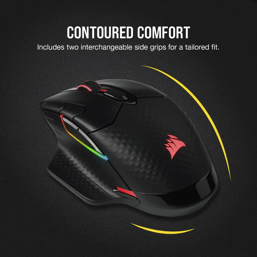 Corsair Icue Dark Core Pro Rgb Wireless Gaming Mouse Black