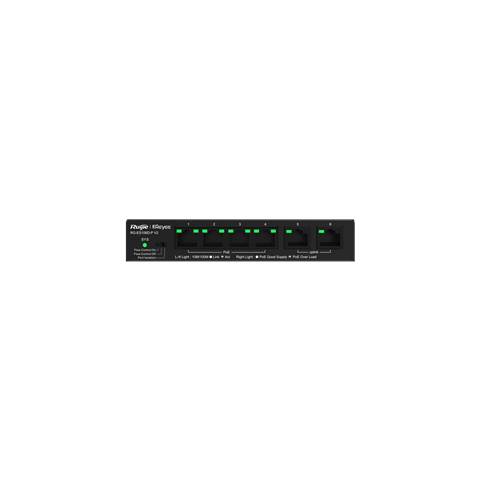 Reyee 6-Port 10/100Mbps Desktop Unmanaged Poe Switch Rg-Es106D-P