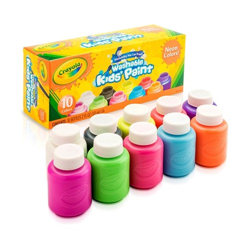 Crayola 10 CT 2-OZ NEON PAINT SET