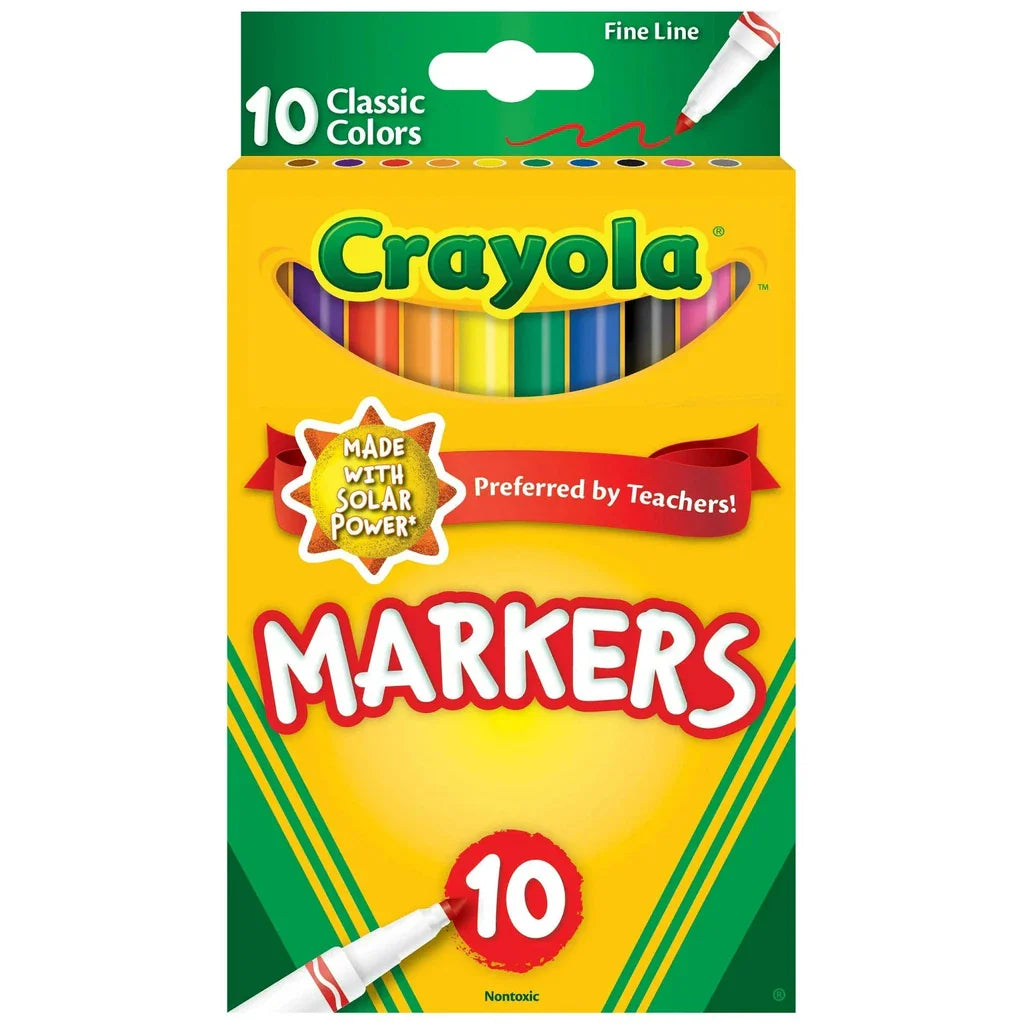 Crayola 10 ct Classic, Fine Line