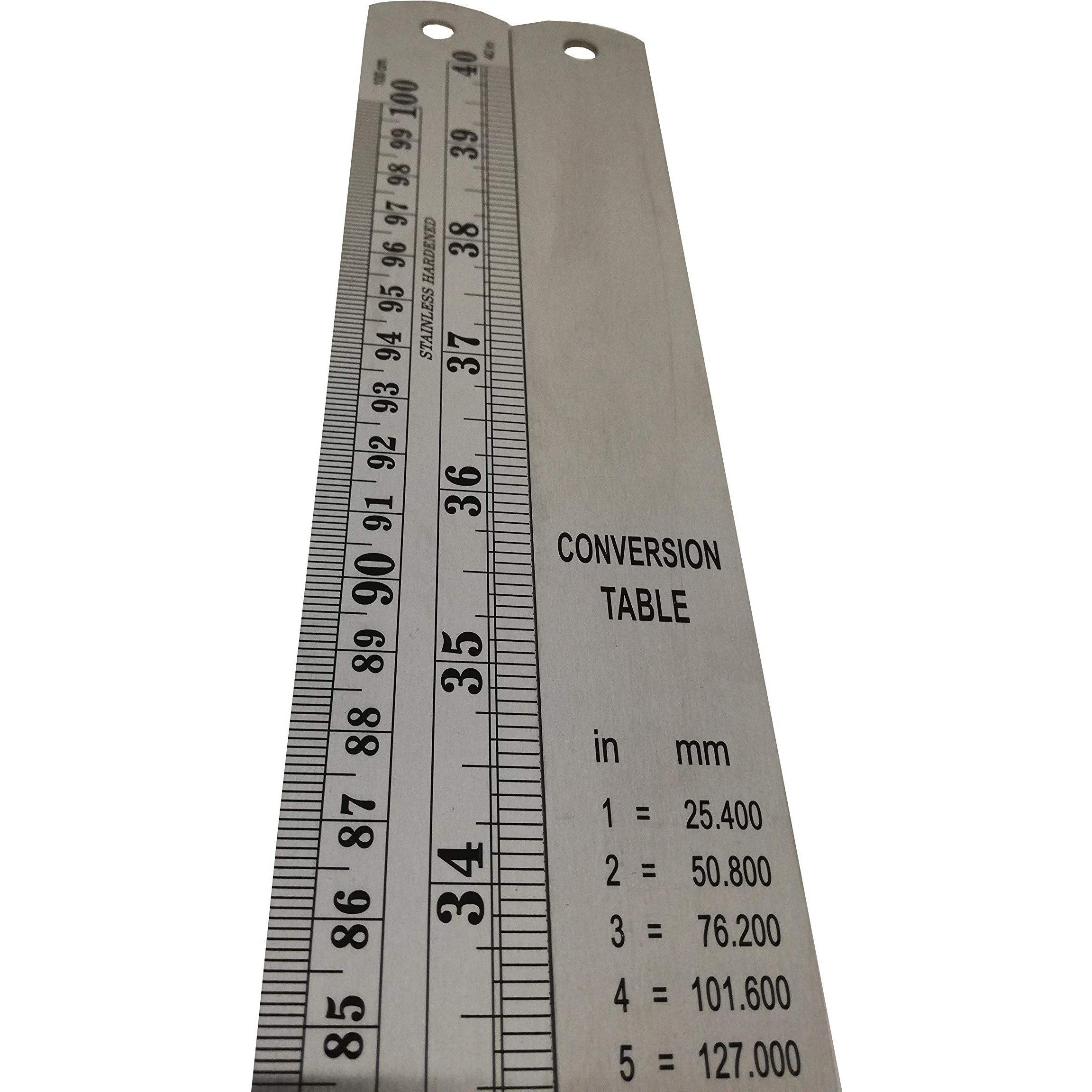 100Cm Ruler Metal Stainless Steel