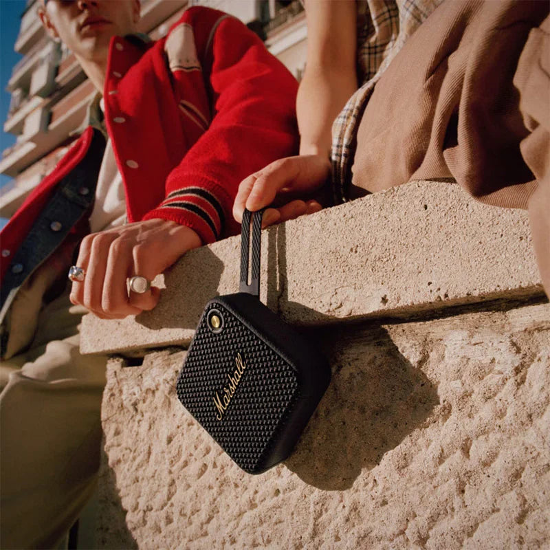Marshall Willen Portable Bluetooth Speaker , Black & Brass WILLEN BT BLK&BRSS