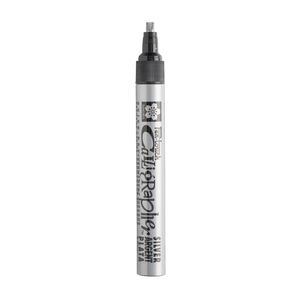Sakura Pen-Touch Calligraph Medium Silver