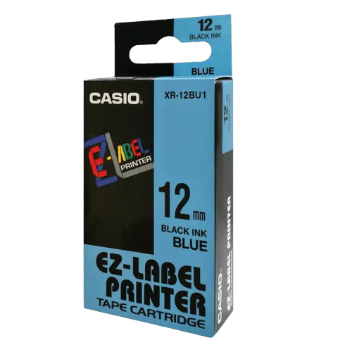 Casio Black on Blue Label Tape Cassette