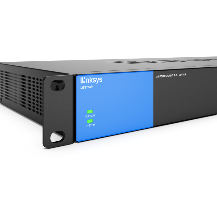 Linksys 24-Port Unmanaged Gigabit Switch With 12 Poe+ Ports (Lgs124P)
