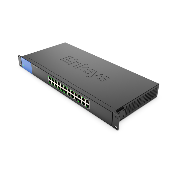 Linksys 24-Port Unmanaged Gigabit Switch With 12 Poe+ Ports (Lgs124P)