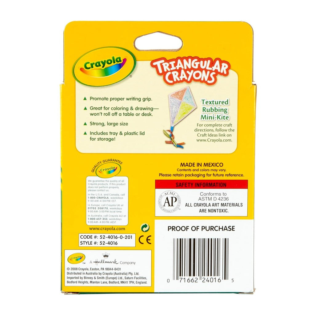 Crayola 16 ct triangular Crayons