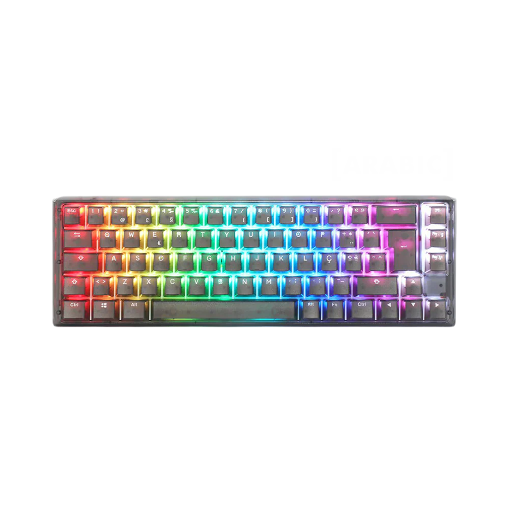 Ducky One 3 Sf Hot Swap Blue Switch Cherry Rgb Wired Mechanical Gaming Keyboard Arabic - Aura Black