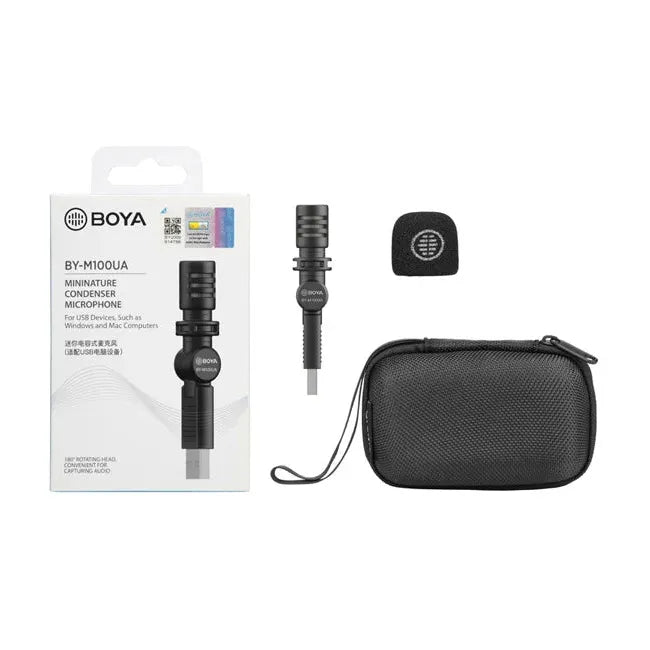 Boya Miniature Condenser Smartphone Mic With Usb Jack