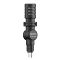BOYA Miniature Condenser Smartphone Microphone with Type-C Connector – Black