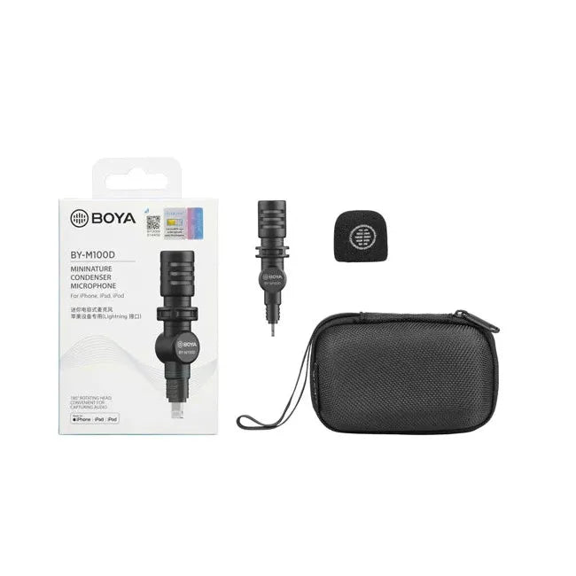 Boya Miniature Condenser Smartphone Mic - Lightning Connector