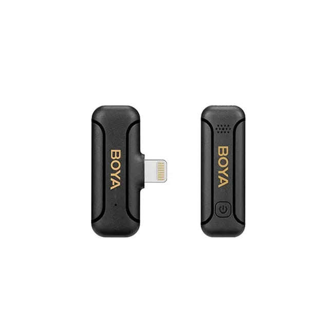 Boya Smallest 2.4Ghz Wireless Microphone With Lightning Connector For Ios Device( 1Tx+1Rx) - Black