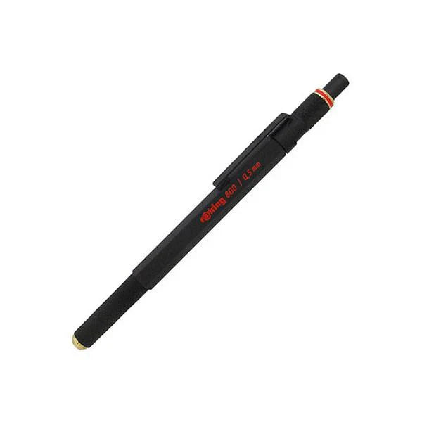 Rotring Mechanical Pencil (800/0.5Mm) Full Metal Black Mechanical Pencil