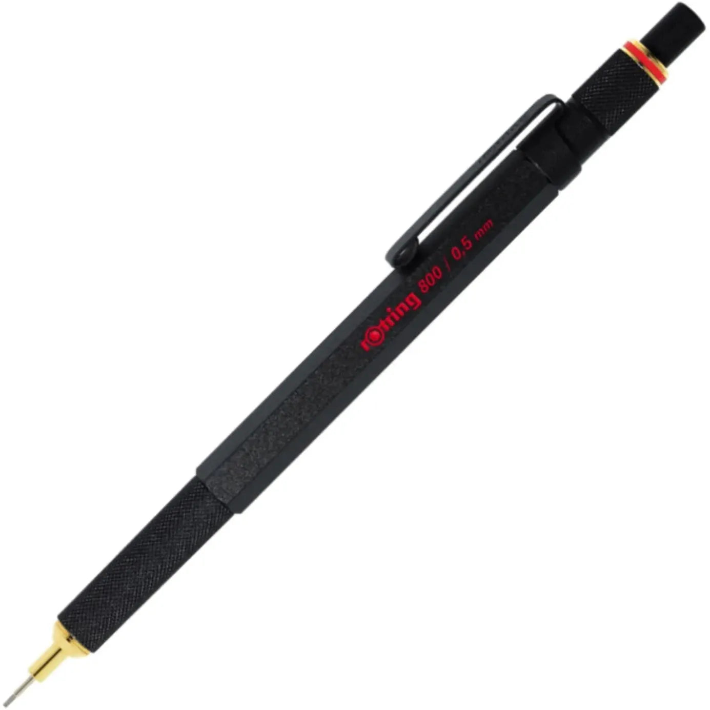 Rotring Mechanical Pencil (800/0.5Mm) Full Metal Black Mechanical Pencil