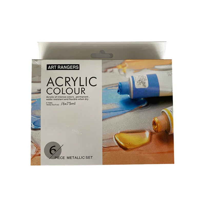 Art Rangers 6X75Ml Acrylic Color Set – Metallic Set