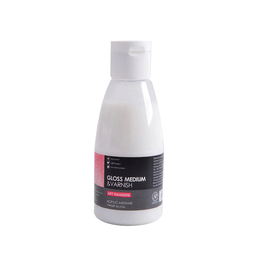 Art Rangers Gloss Medium & Varnish 118Ml (Set Of 2Pc)