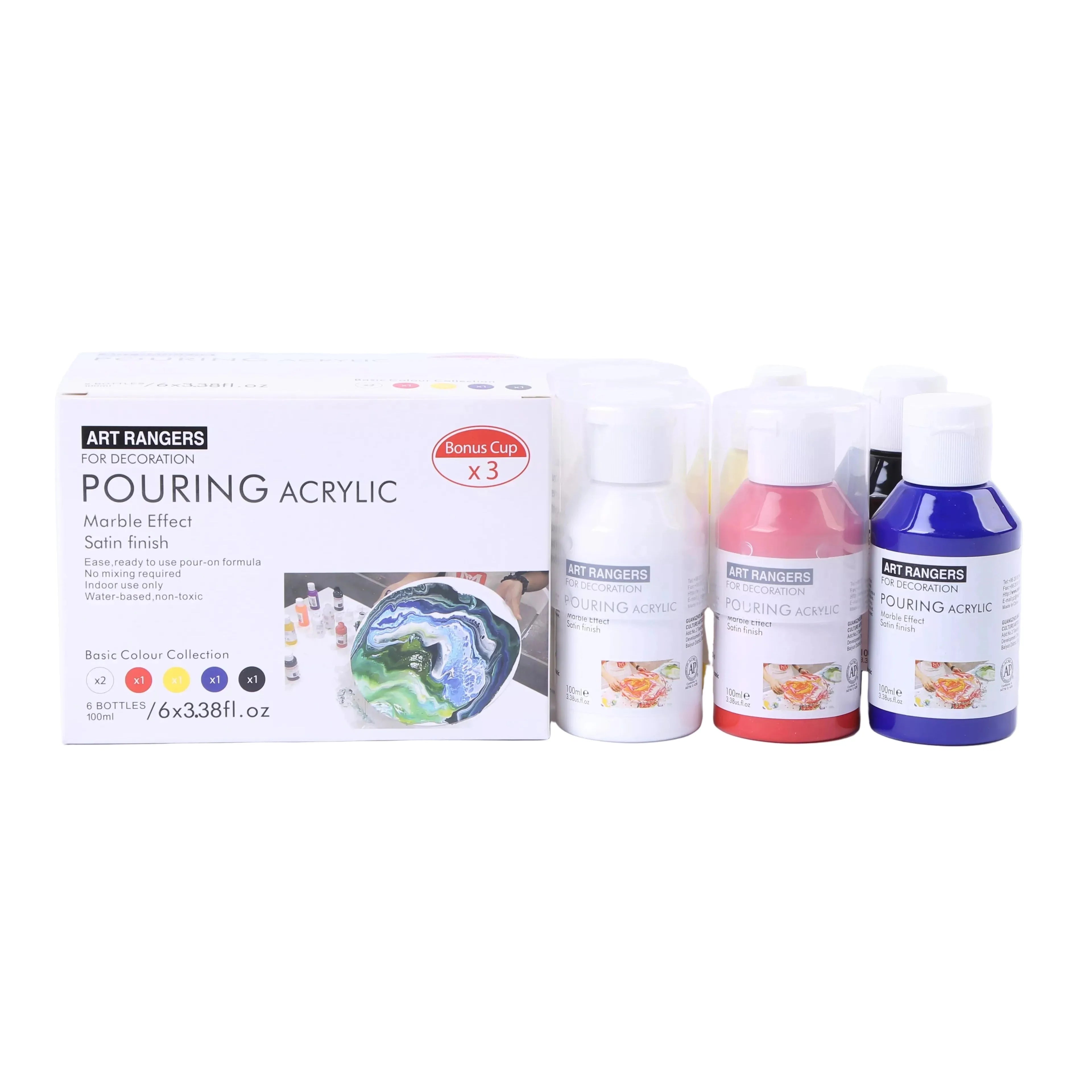 Art Rangers 6X100Ml Pouring Acrylic Set