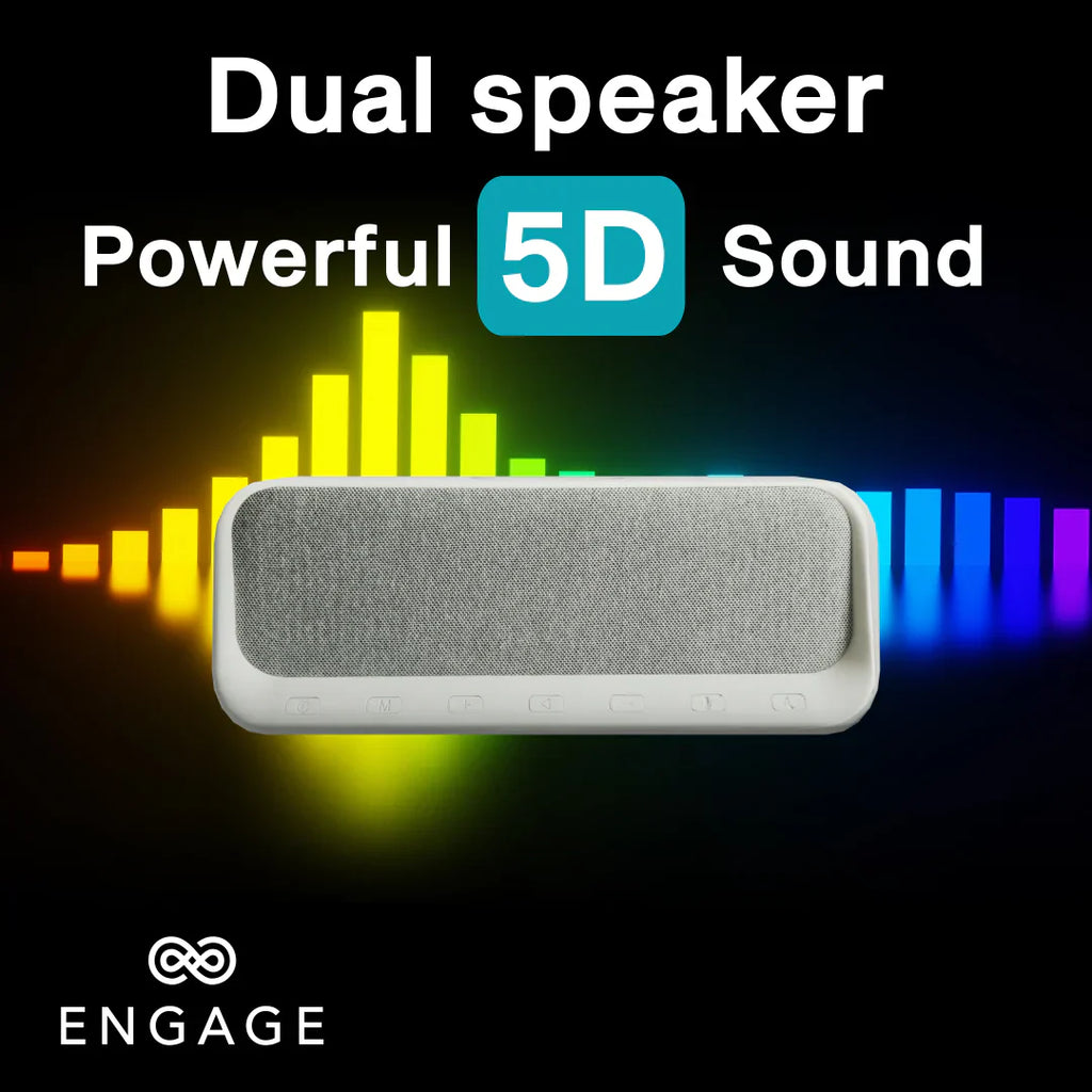 Engage Multifunctional Bluetooth Speaker Digital Alarm Clock