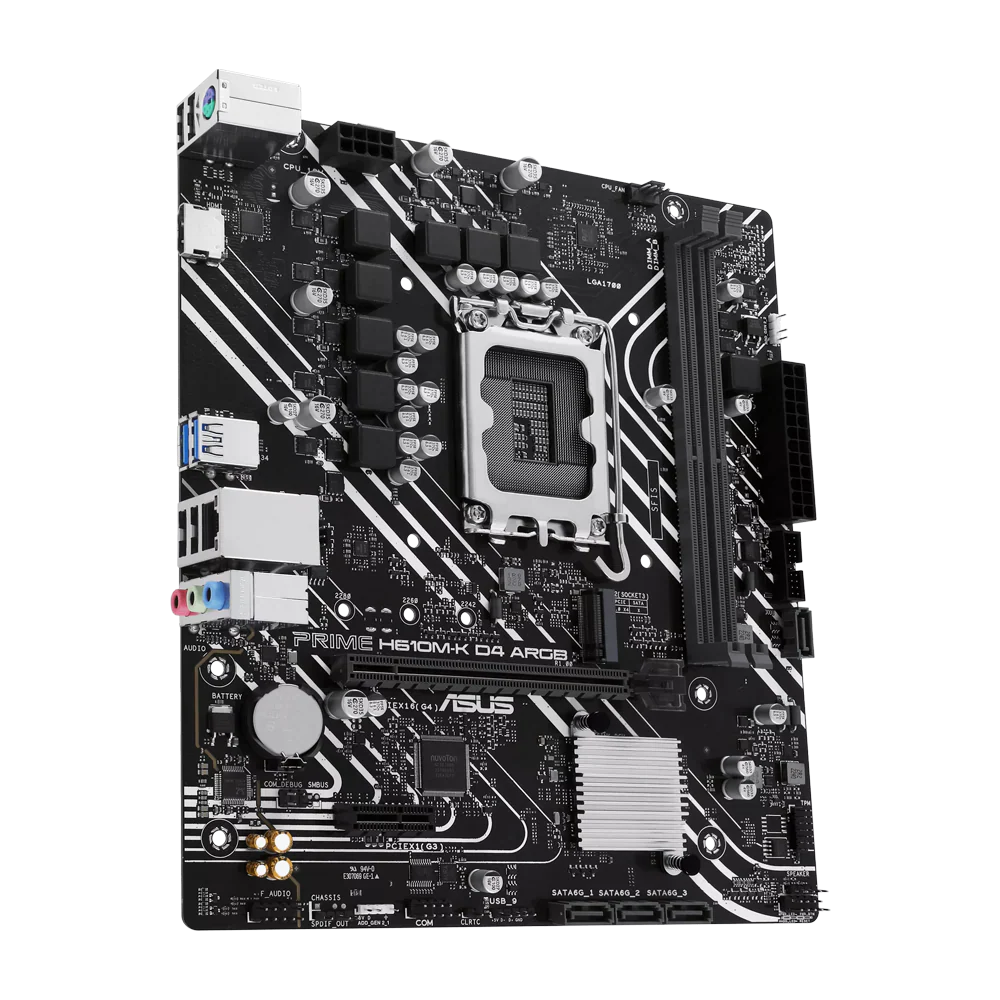 Asus Prime H610M-K Ddr4 Argb Motherboard Black