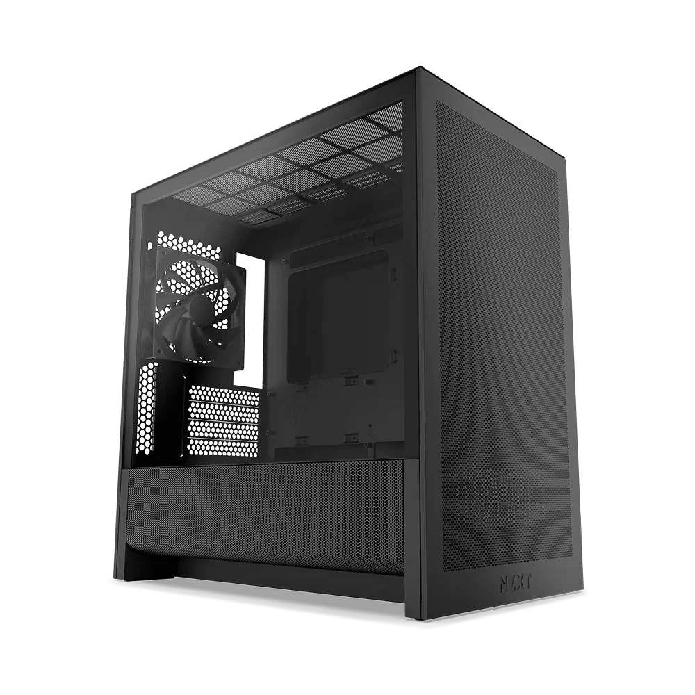 Nzxt H3 Flow (2025) Micro-Atx Mid Tower Case - All Black