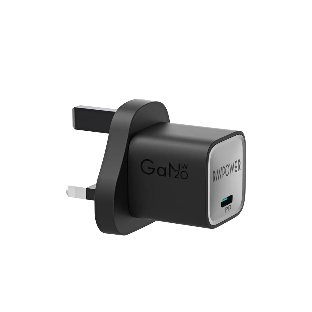 Ravpower Rp-Pc1055 Mini Pd20W  Gan Type C Charger Black