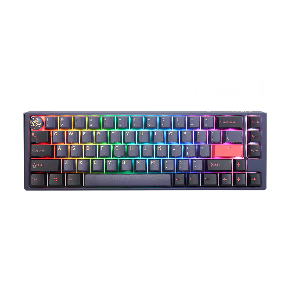 Ducky One 3 Sf Pbt Hot Swap Blue Switch Cherry Rgb Wired Mechanical Gaming Keyboard Arabic - Cosmic Blue