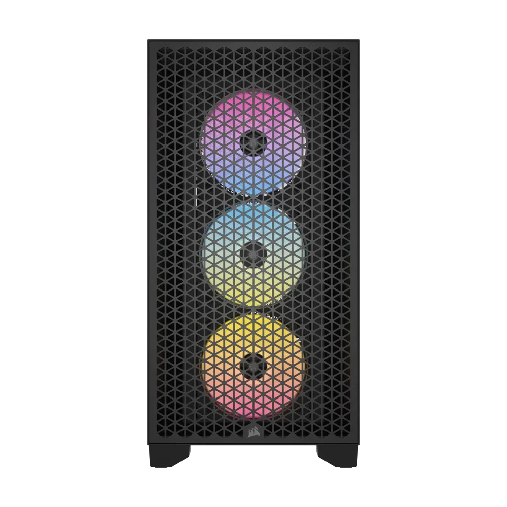 Corsair 3000D Rgb Tempered Glass Mid Tower Black