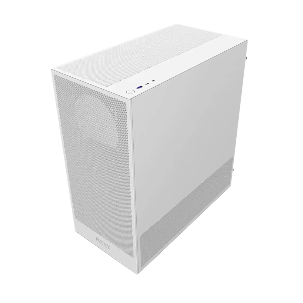 Nzxt H5 Flow (2024) Compact Mid-Tower Atx Case - White