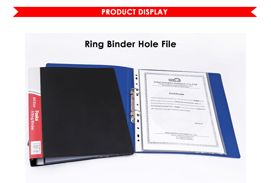 Ring Binder Hole File (W412-2)