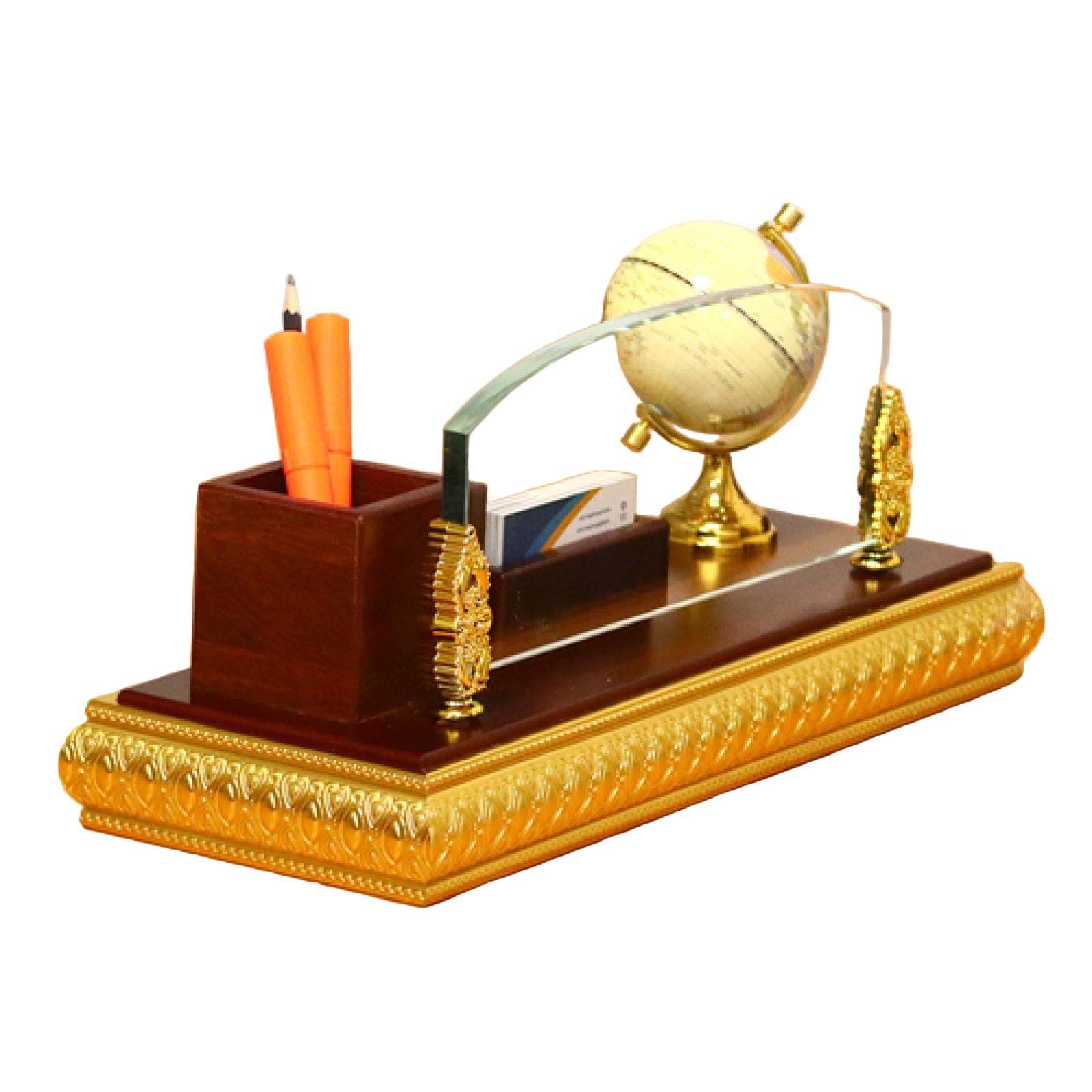 Desk Name Stand Glass 7161