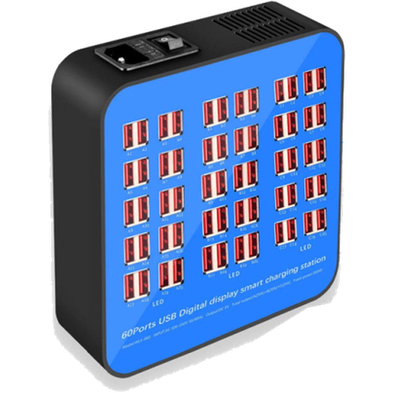 20/30/40/60 Usb Digital Display Smart Charging Station